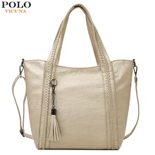 VICUNA POLO, винтажная Вязаная Дизайнерская Женская кожаная сумка, стильная модная женская сумка через плечо, кожаная сумка для сумки через плечо для девочек