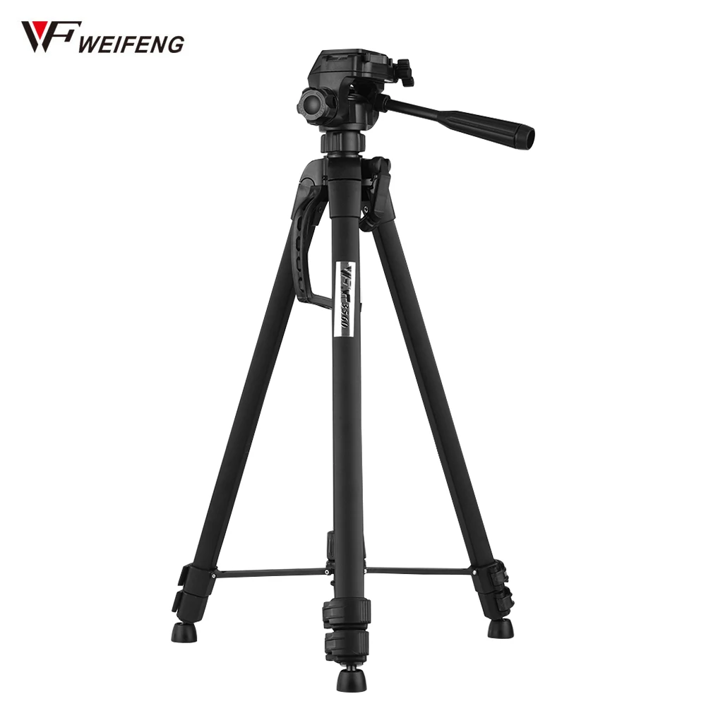 

WF Photography Tripod Cameras Tripod Stand Aluminum Alloy Max. Load 3kg with 1/4"Screw QR Plate Carry Bag for DSLR DV Camcorder