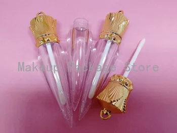 

5ML 10/30/50pcs Carrot Shape Lip Gloss Tube, DIY Plastic Clear Empty Liquid Lipstick Container, Women Beauty Makeup Tools