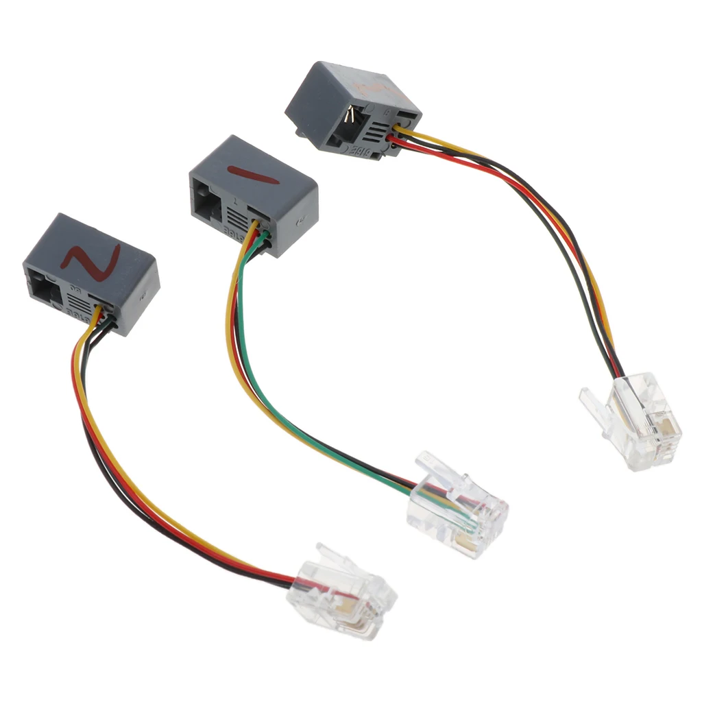 2 Pack Corded Telephone with RJ9 Headset Head for House Call Center Office - Noise Cancellation - Black