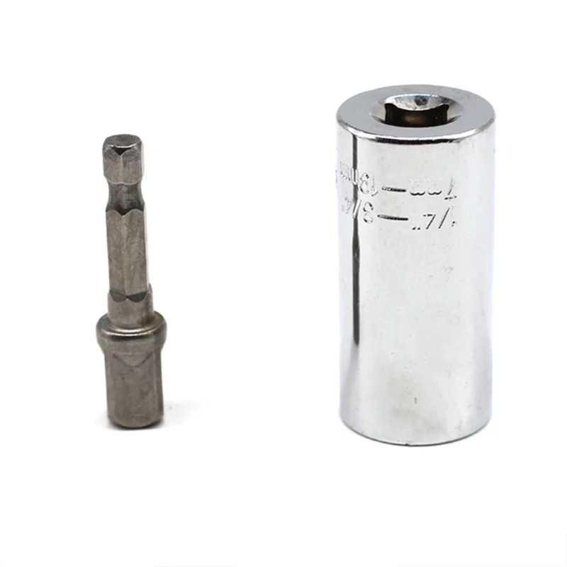 

Universal Torque Wrench Head Set Socket Sleeve 7-19mm Power Drill Ratchet Bushing Spanner Key Magic Multi Hand Tools