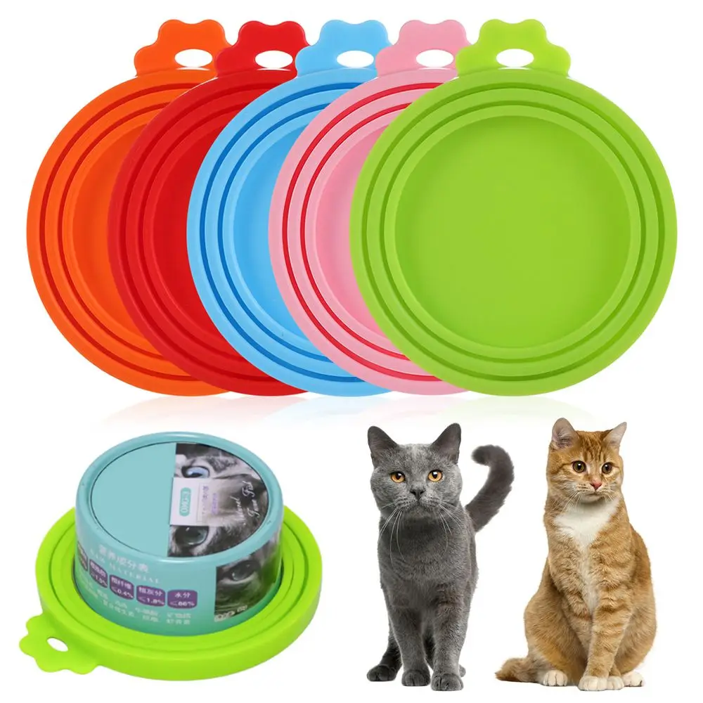 Hot Box Cover Keep Fresh Silicone Can Lid Food Tin Cover Pet Can Covers Cans Cap Food Cover Fresh Keeping Cover Preservation Cover