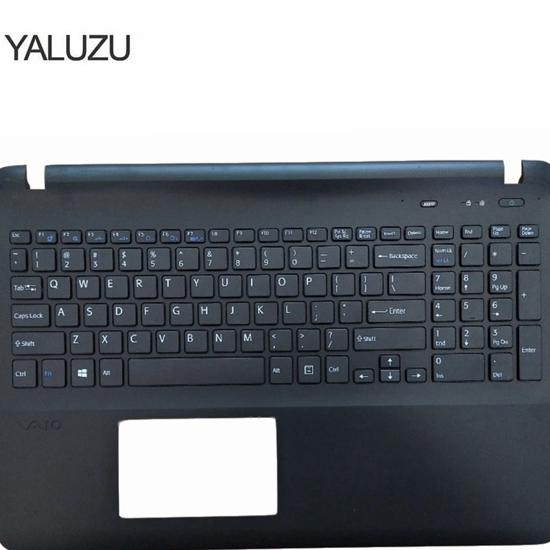 English keyboard FOR SONY VAIO SVF152 FIT15 SVF15 SVF153 SVF15E White/black US Laptop C Shell palmrest cover Case | Компьютеры и офис