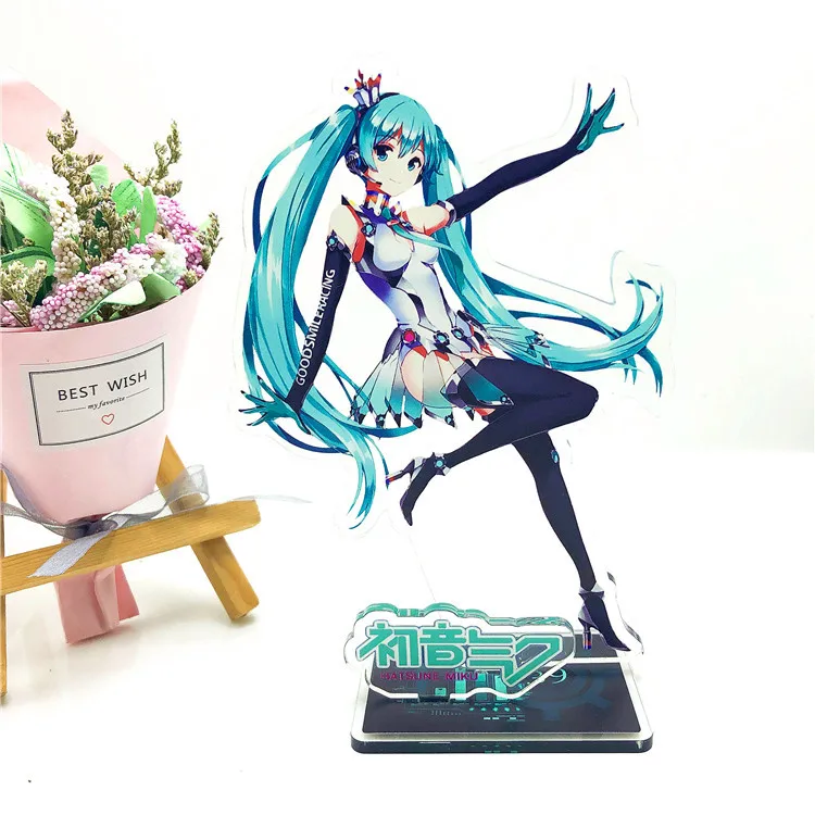Аниме розовые фигурки Хацунэ Мику Сакура игрушки Miku Speelgoed для девочек фигурка из