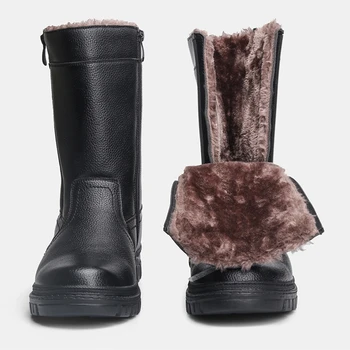 

Warmest Winter boots men Non-Slip Comfortable leather Men Snow Boots #KD5223C1