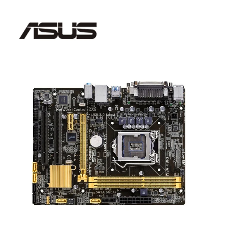 Разъем LGA1150 USB3.0 SATA3 PCI-E3.0 для ASUS B85M-D PLUS рабочий стол для Intel B85 материнской платы DDR3