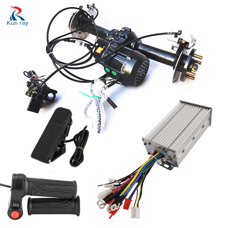 

Rear Axle Motor for Electric Tricycle, High Power DC, Separate Differential Brushless Motor, 90cm, 48V, 60V, 500W-1200W