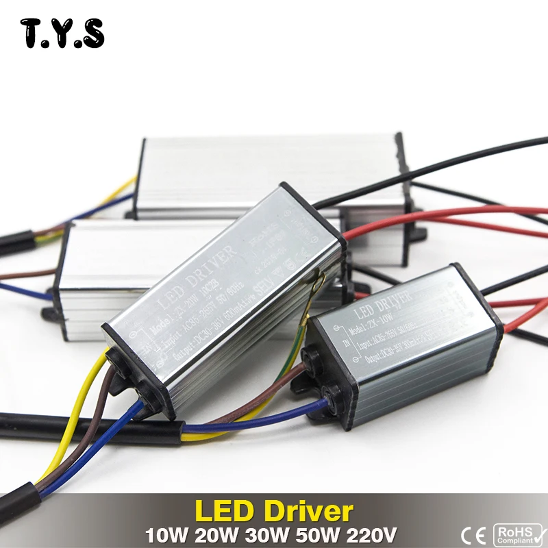 

24V Power Supply Led Driver Input Unit AC 85-265V Output DC 21-36V Transformer 220V 110V 10W 20W 30W 50W For Led Flood Lights