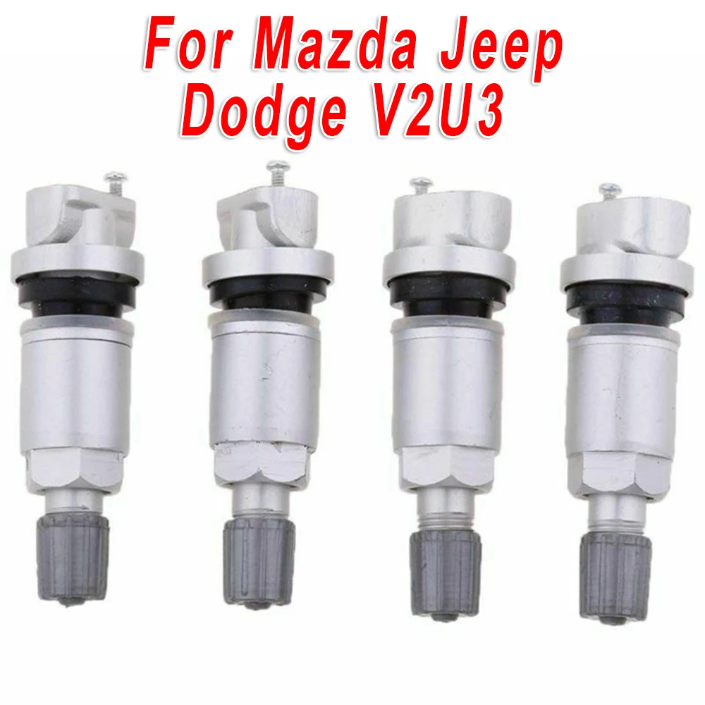 4 шт. Автомобильные клапаны контроля давления в шинах TPMS для Mazda Jeep Dodge V2U3 сигнализация давления в шинах