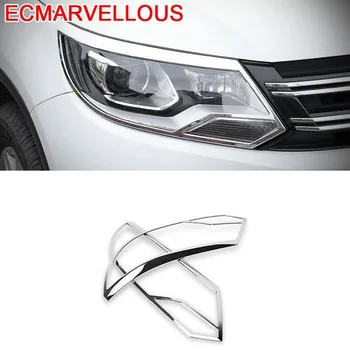 

Headlamp Automobile Decorative Chromium Car Styling Protecter Decoration Accessories 13 14 15 16 17 18 FOR Volkswagen Tiguan