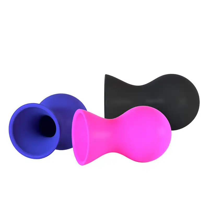 Yanarno 2Pcs Silicone Nipple Suckers Nipple Cupping Enhancer Correction Pump Cups for Women