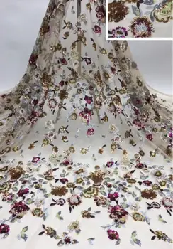 

Fashionable Embroidery Mesh Fabric Wedding sequins Fabric JIANXI.C-592807 for Sewing Dress