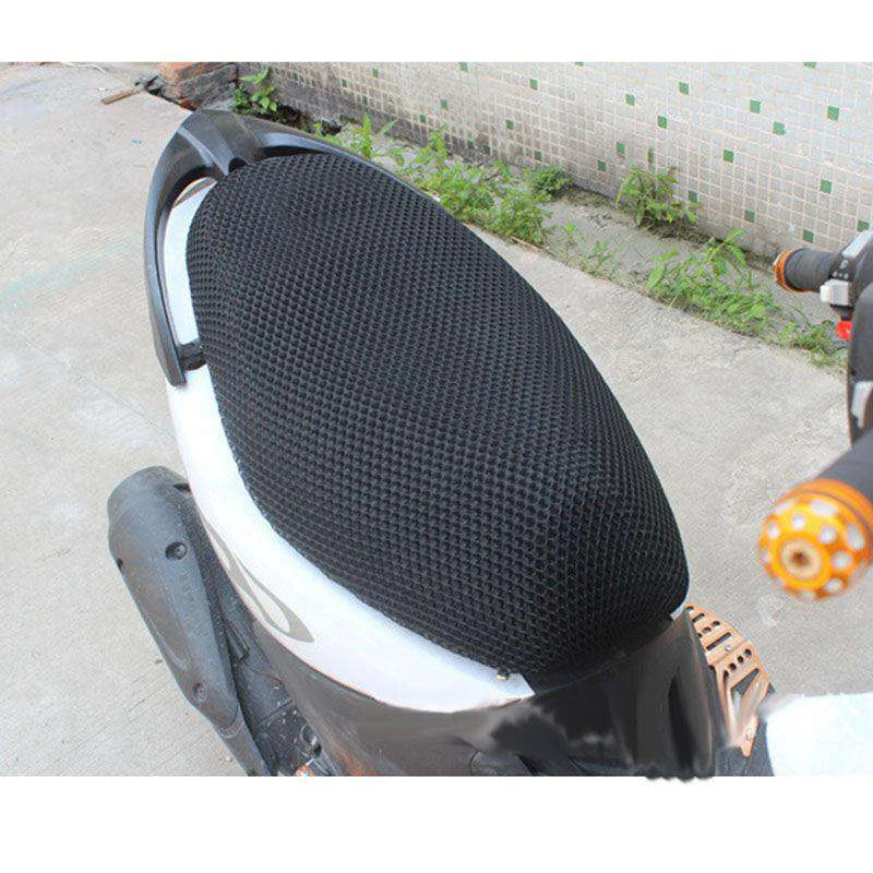 Mayitr Universal Black 3D Breathable Mesh Net Scooter Motorbike Motorcycle Bike Moped Seat Cushion Cover Mat