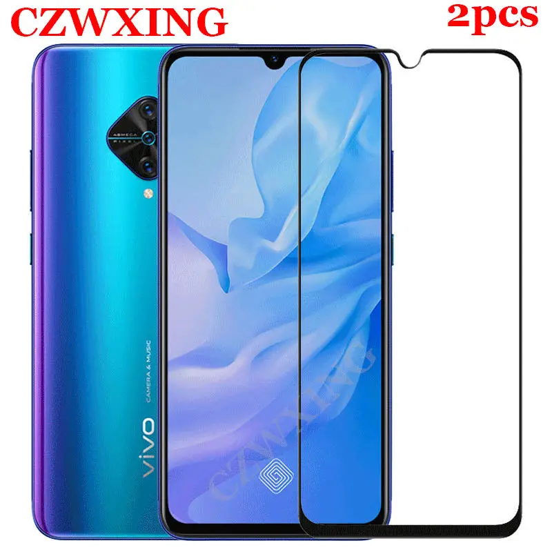 Закаленное стекло для VIVO V17 2 шт. Защита экрана Pro V 17 V17Pro полное покрытие