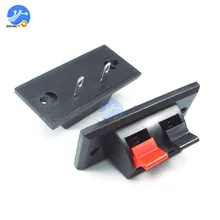 10 шт. 2 разъем позиции динамик терминал толчок в Jack пружинная нагрузка аудио динамик терминалы