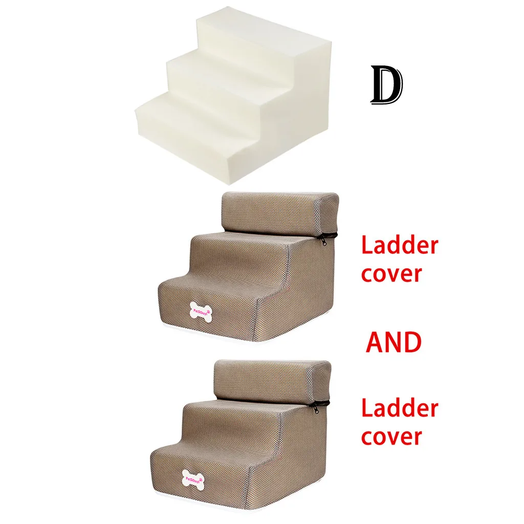 Лестница для кровати для питомца 2/3 лестница для питомца домик для собак и щенков кошка кровать ступеньки сетка Складная Съемная кровать для Питомца Кошка Собака пандус товары для щенков