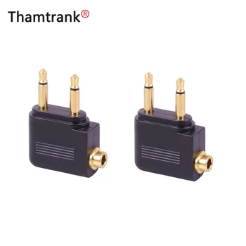 

20pcs Mono Jack 3.5 Gold plated Airplane Headphone Audio Connector Double 3.5mm Mono Plug to 3.5mm Dual Channel Stereo Jack