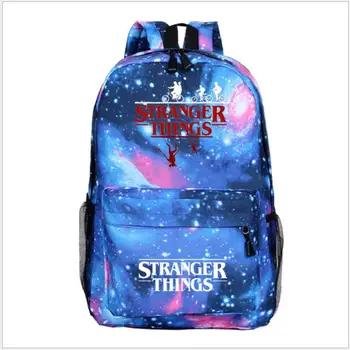

Fashion Cpacity SchoolBags Anime Travel stranger things Backpack Women Mochilas Back to School Bags For Teenage Girls&boys