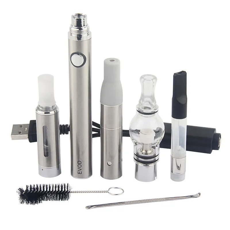 4 в 1 Набор испарителей для начинающих Mini Vapes eVod переменное напряжение Preheat CBD