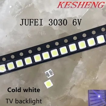 

500pcs 3030 backlight high power LED dual chip 6V JUFEI AOT cool white PT30A66 TV dedicated Cool white PT30A66 TV