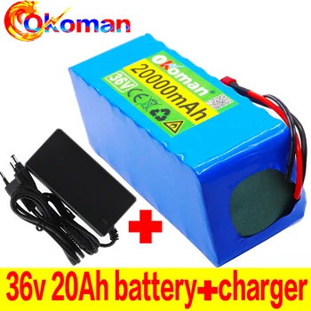 

36V 10S4P 20Ah 500W high power battery 42V 20000mAh 18650 lithium battery pack Ebike electric bicycle bicycle with BMS +charger