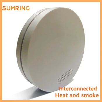 

11.11 Hot Sales Smoke and Heat Interconnected Alarms 433mhz Fire DC3V battery Smoke Detectors Smart Home