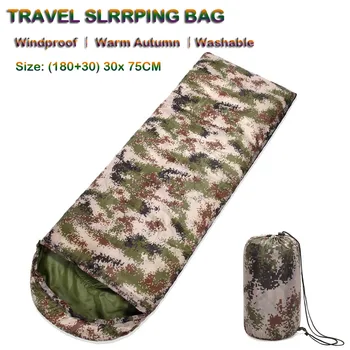 

20 Camouflage Desert&Fox Camping Sleeping Bag Lightweight 4 Season Warm Cold Envelope Backpacking Sleeping Bag forTraveling