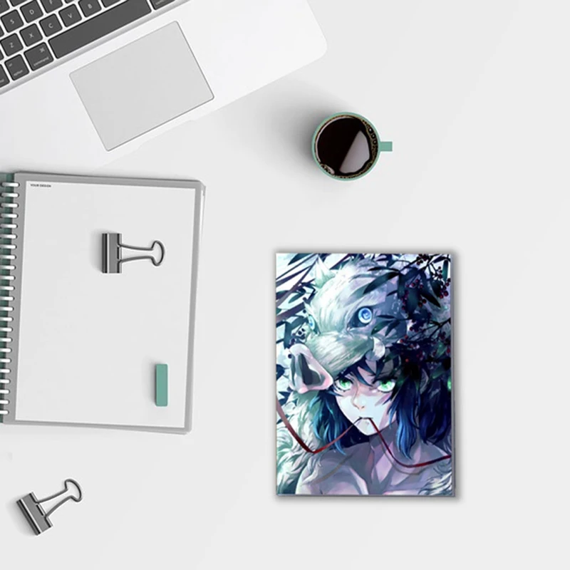 Аниме призрак Blade серия персонажа шаблон мультфильм тетрадь руководство