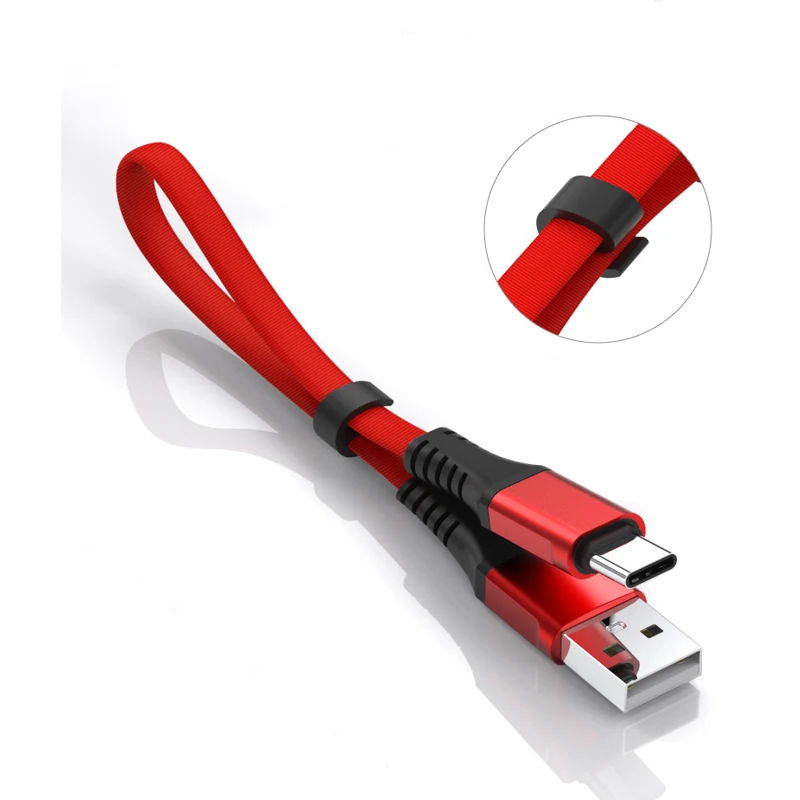 New Design High Speed 2.4A USB Charging Cable 0.3m Android Micro usb type c for Mobile Phone