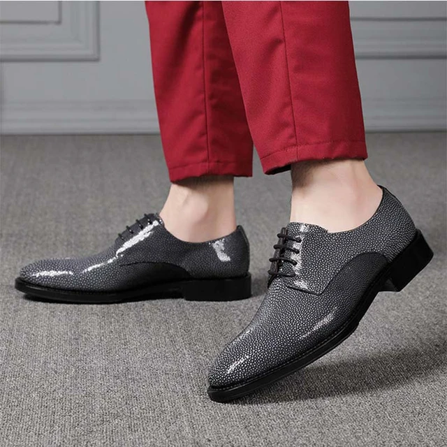 Sipriks New Style Real Stingray Skin Shoes Men's Luxury Handmade Goodyear  Welted Dress Shoes Unique Boss Derby Business Casual - Men's Dress Shoes -  AliExpress