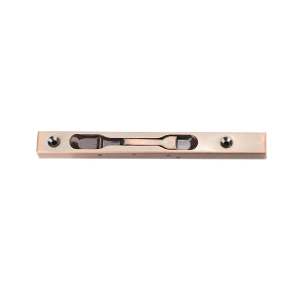

10 Inch Door Edge Lever Action Flush Bolt Finger Slide Lock For Double Doors 1x