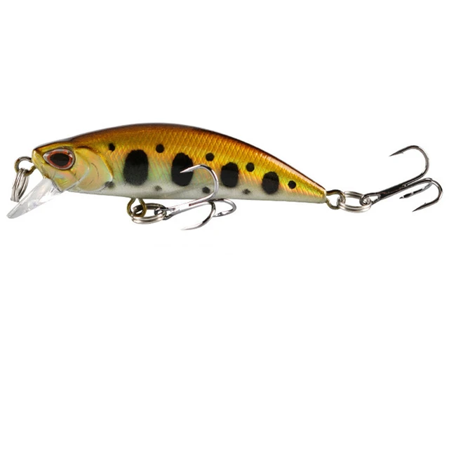 mini Sinking Minnow Wobblers Fishing Lures 5.5cm 5g Trout Artificial plastic Hard Bait Jerkbait Crankbait Bass Fishing Tackle 8