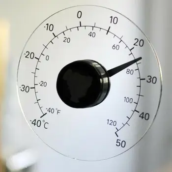 

Indoor Outdoor Garden Wall Station Thermometer Humidity Meter Transparent Rainproof Window Wall Station Thermometer