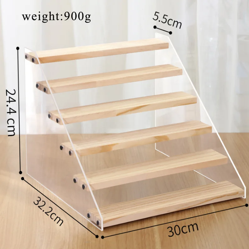 Acrylic Wooden Perfume Nail Polish Lipstick Display Bracelets Jewellery Shelf Glasses Rack Fingle Toys Display Stand Packaging