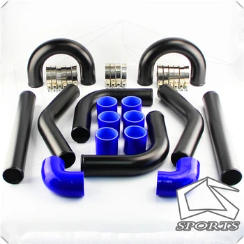 

UNIVERSAL TURBO BOOST INTERCOOLER PIPE KIT 2.36" 60MM 8 PCS Aluminum PIPING
