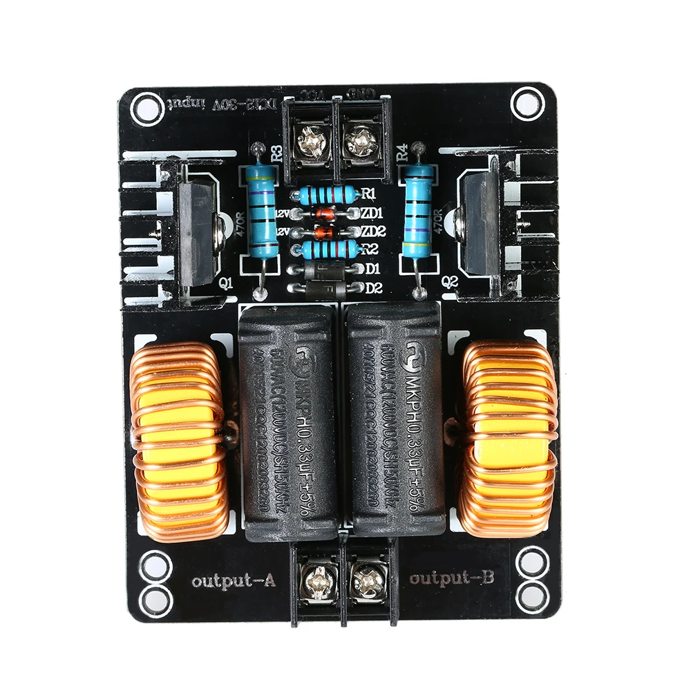 

Hot ZVS 1000W Induction Power Supply Board Low Voltage Heater Generator Tesla Coil Heating Driver Module
