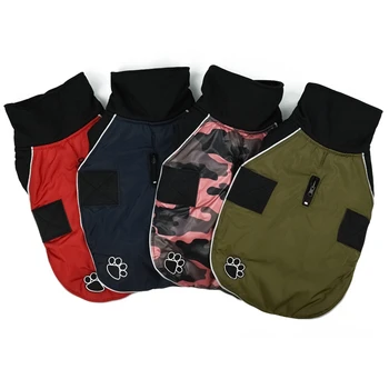 

Warm Reversible Dog Clothes Thick Padded Comfortable Winter Dog Jacket Reflective Safety Pet Vest