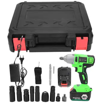 

220W 98VF Brushless Electric Wrench Cordless Rechargeable Handheld Power Tool EU Plug 80-240V Cordless Screwdriver