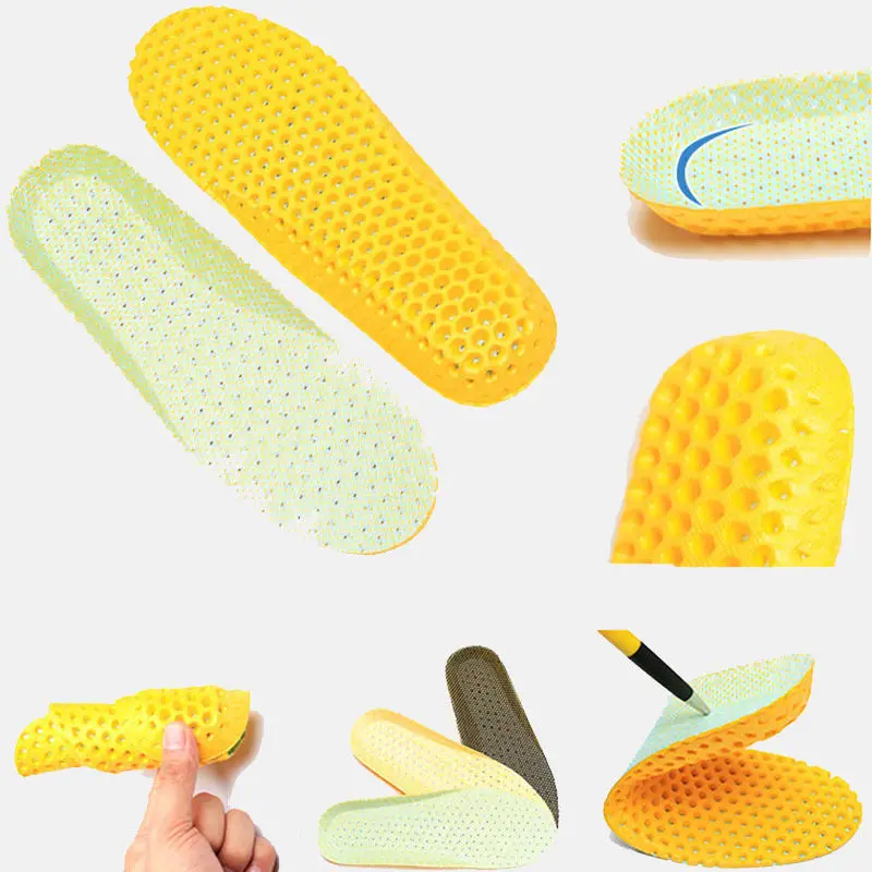 1pair Stretch Breathable Deodorant Shoe Running Cushion Insoles Pad Insert 35-40
