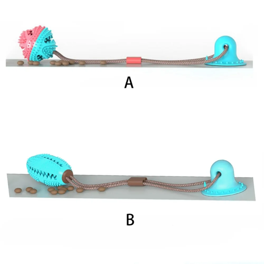 Игрушка для собак с присоской собачка тянуть мяч Многофункциональная игрушка для домашних животных молярная игрушка для укуса прочная игрушка для собак