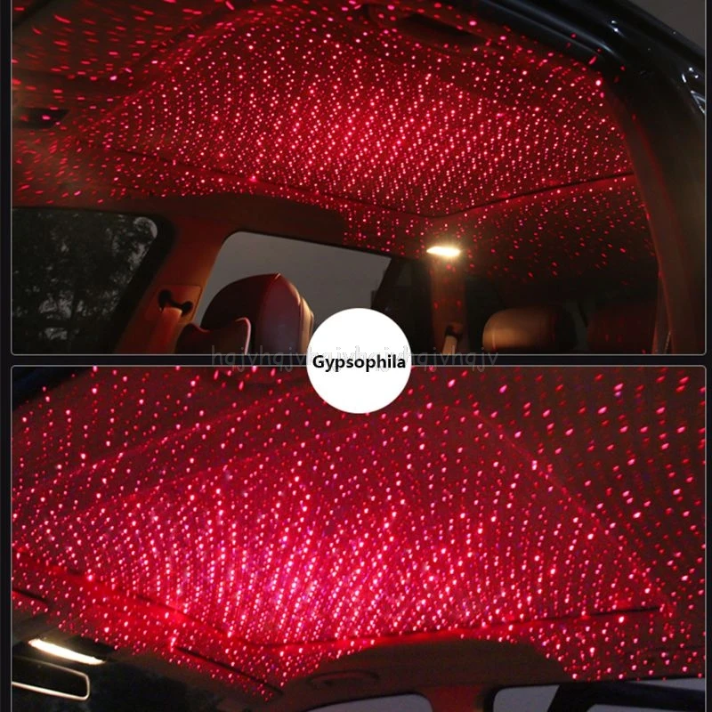 Автомобильный USB светодиодный светильник для автомобиля, атмосферная звезда, RGB, цветная музыкальная звуковая лампа, Рождественский декоративный светильник O25 19, Прямая поставка
