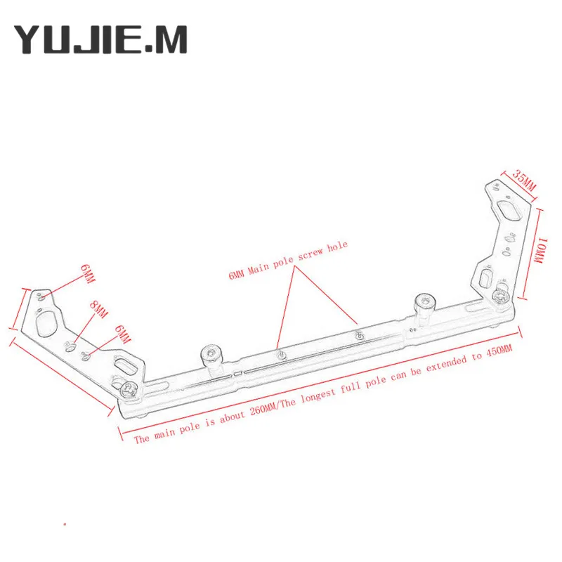 Motorcycle Accessories Balance bar mobile phone balance bar for SYM CRUISYM GTS joymax z 300i CRUISYM300 JOYMAX300 GTS300