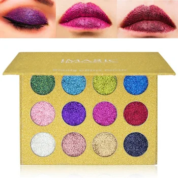 

12 Color Glitter Eyeshadow Palette Fashion Long-lasting Waterproof Eye Makeup Palette For Beginner SK1