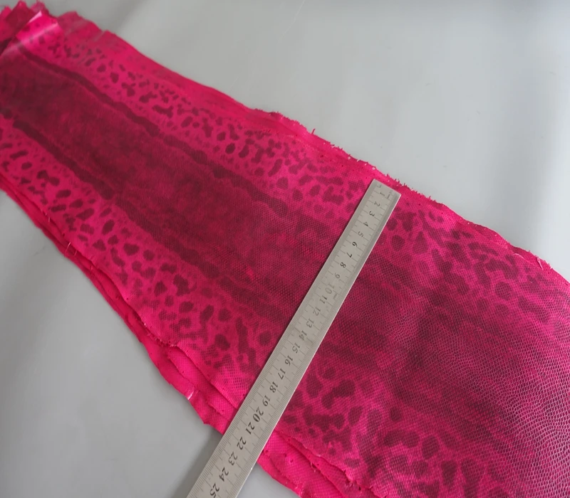 

large size red oil wax skin grain genuine sand snake skin nature leather whole piece craft material for wallet handbag diy