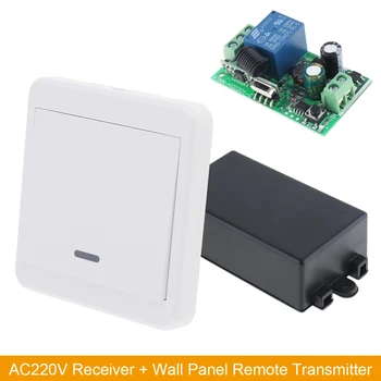

Anti-jamming Wireless Remote Control Switch AC Receiver Wall Panel Remote Transmitter for Lamp Switch/Electromechanical Device