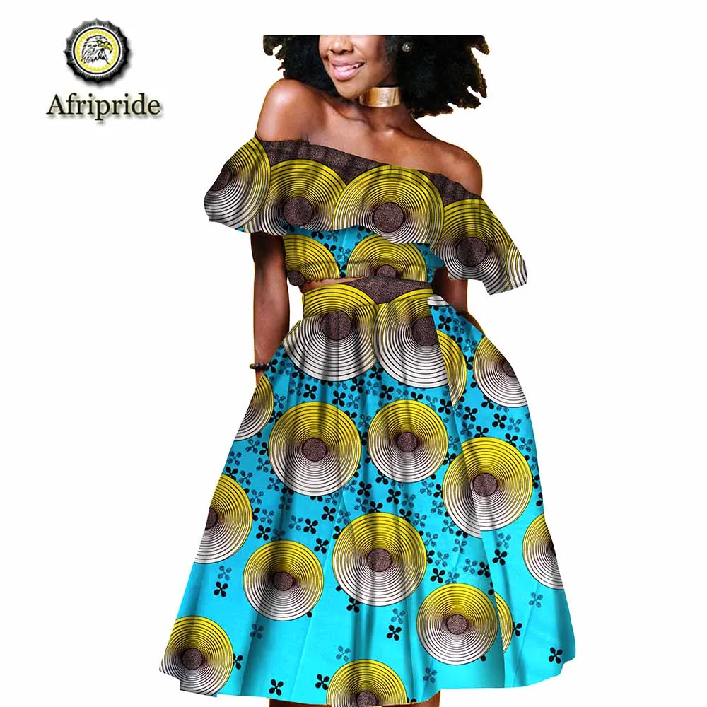 

2019 african dresses for women AFRIPRIDE ankara print dashiki bazin riche spring Sleeveless private custom 100% cotton S1826011