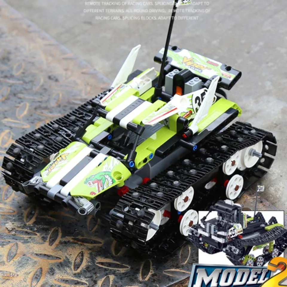 

480pcs 2 in1 technic series Remote control RC 3501 Caterpillar vehicles Cars Building Block Toy compatible with legoinglys 42065