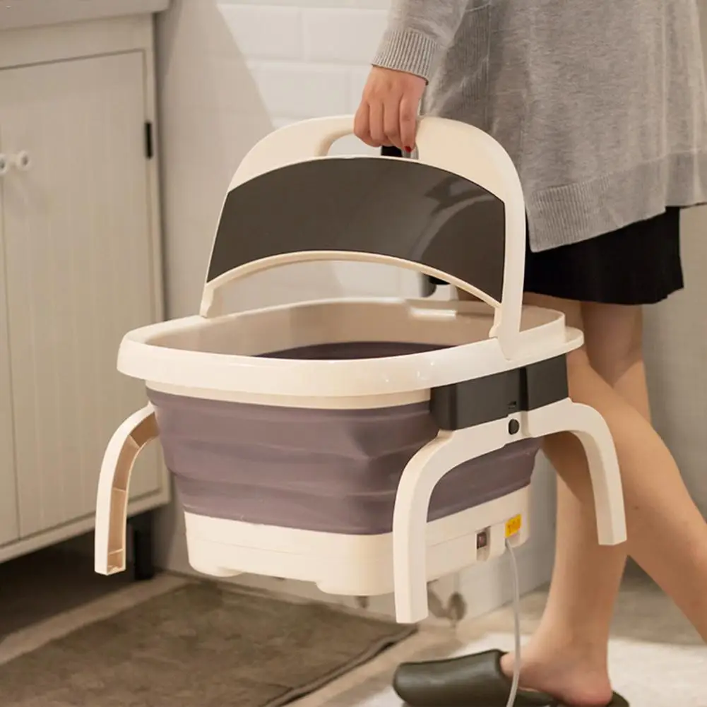 

Foot SPA Folding Foot Tub Portable Foot Bath Bubble Massage Foot Bath Electric Heated Compression Footbath Foot Bath Pedicure Bu