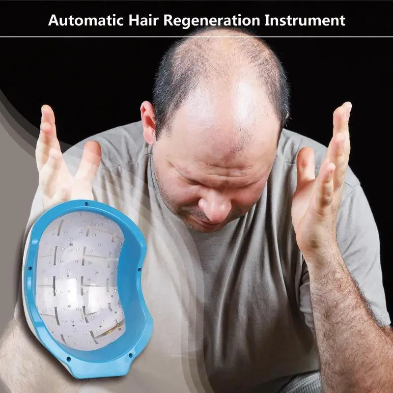 678nm лазерный терапевтический шлем для роста волос, легкий в эксплуатации USB Автоматический регенератор волос для большинства случаев выпадения волос