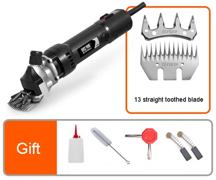 Электронный станок для стрижки Машинка для стрижки шерсти толчок профессиональные ножницы для шерсти Электрический фейдер высокой мощности Ножницы коробка не входит в комплект - Цвет: Алый
